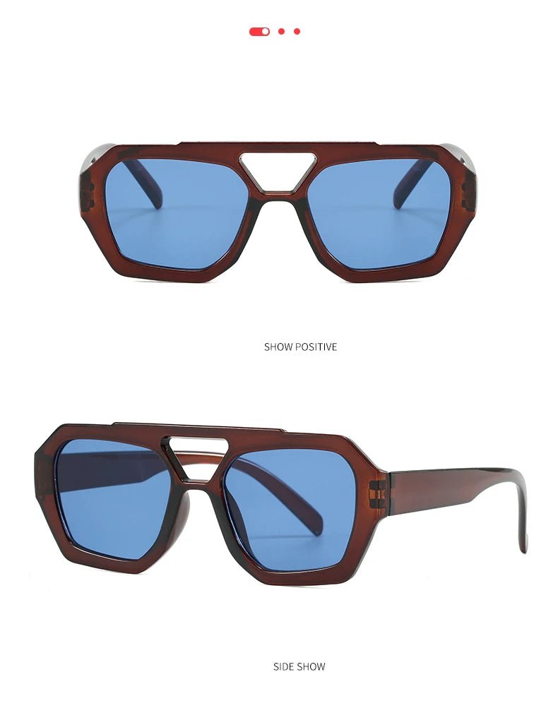Senderismo nuevo diseño de doble puente gafas antiligeras para mujer gafas de diseño de patrón de leopardo de moda protector solar al aire libre de alta calidad - VibraStore