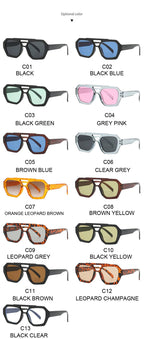 Senderismo nuevo diseño de doble puente gafas antiligeras para mujer gafas de diseño de patrón de leopardo de moda protector solar al aire libre de alta calidad - VibraStore
