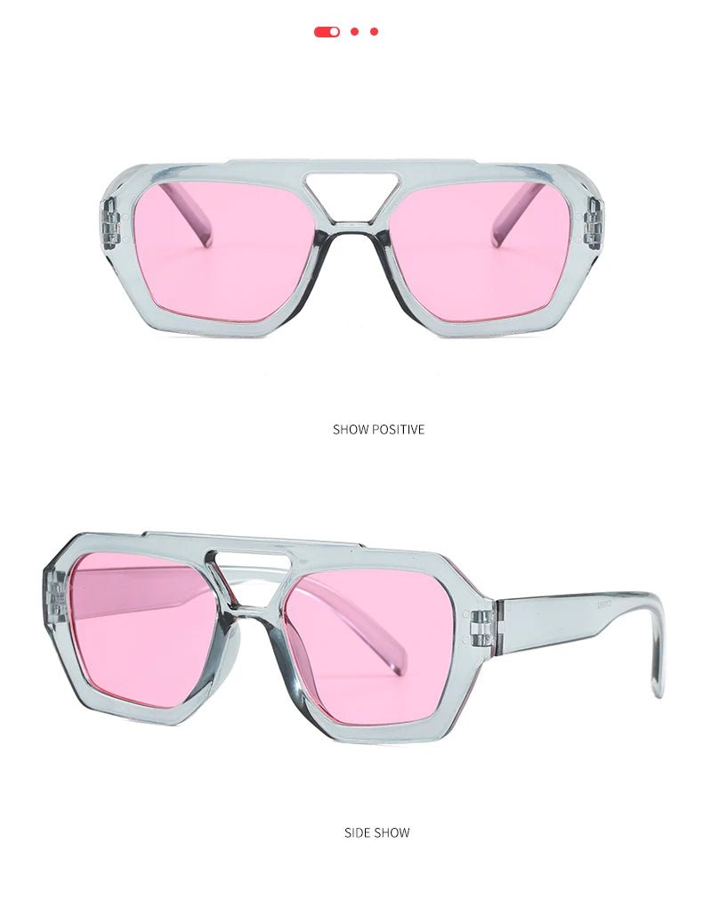 Senderismo nuevo diseño de doble puente gafas antiligeras para mujer gafas de diseño de patrón de leopardo de moda protector solar al aire libre de alta calidad - VibraStore