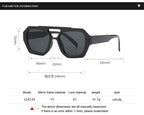 Senderismo nuevo diseño de doble puente gafas antiligeras para mujer gafas de diseño de patrón de leopardo de moda protector solar al aire libre de alta calidad - VibraStore
