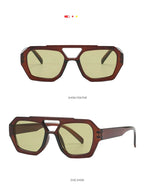 Senderismo nuevo diseño de doble puente gafas antiligeras para mujer gafas de diseño de patrón de leopardo de moda protector solar al aire libre de alta calidad - VibraStore