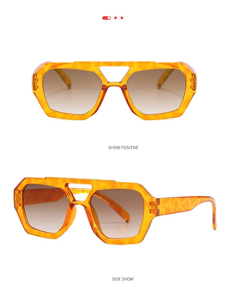 Senderismo nuevo diseño de doble puente gafas antiligeras para mujer gafas de diseño de patrón de leopardo de moda protector solar al aire libre de alta calidad - VibraStore