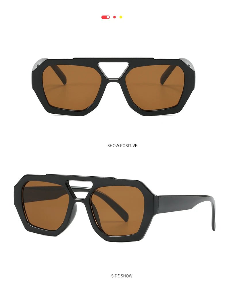 Senderismo nuevo diseño de doble puente gafas antiligeras para mujer gafas de diseño de patrón de leopardo de moda protector solar al aire libre de alta calidad - VibraStore