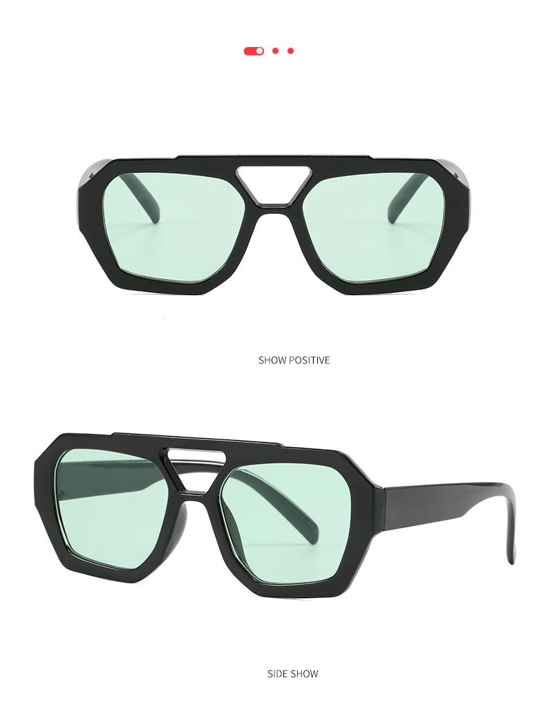 Senderismo nuevo diseño de doble puente gafas antiligeras para mujer gafas de diseño de patrón de leopardo de moda protector solar al aire libre de alta calidad - VibraStore