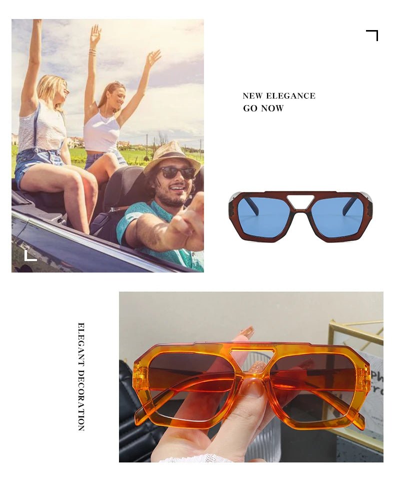 Senderismo nuevo diseño de doble puente gafas antiligeras para mujer gafas de diseño de patrón de leopardo de moda protector solar al aire libre de alta calidad - VibraStore