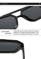 Senderismo nuevo diseño de doble puente gafas antiligeras para mujer gafas de diseño de patrón de leopardo de moda protector solar al aire libre de alta calidad - VibraStore