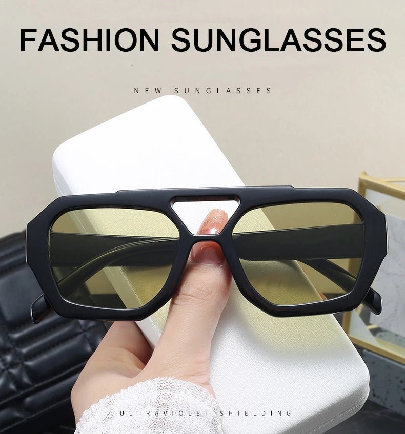 Senderismo nuevo diseño de doble puente gafas antiligeras para mujer gafas de diseño de patrón de leopardo de moda protector solar al aire libre de alta calidad - VibraStore