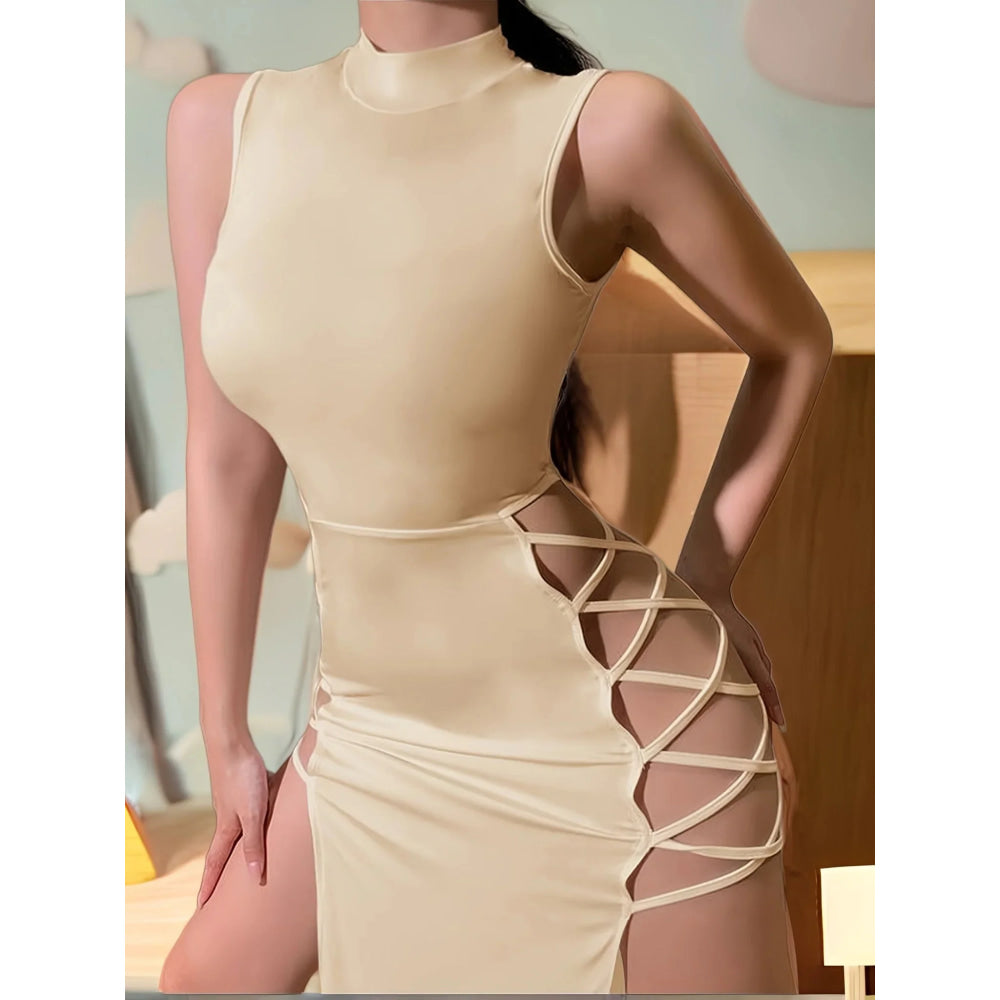 sexy falda con tirantes divididos altos - VibraStore