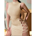 sexy falda con tirantes divididos altos - VibraStore