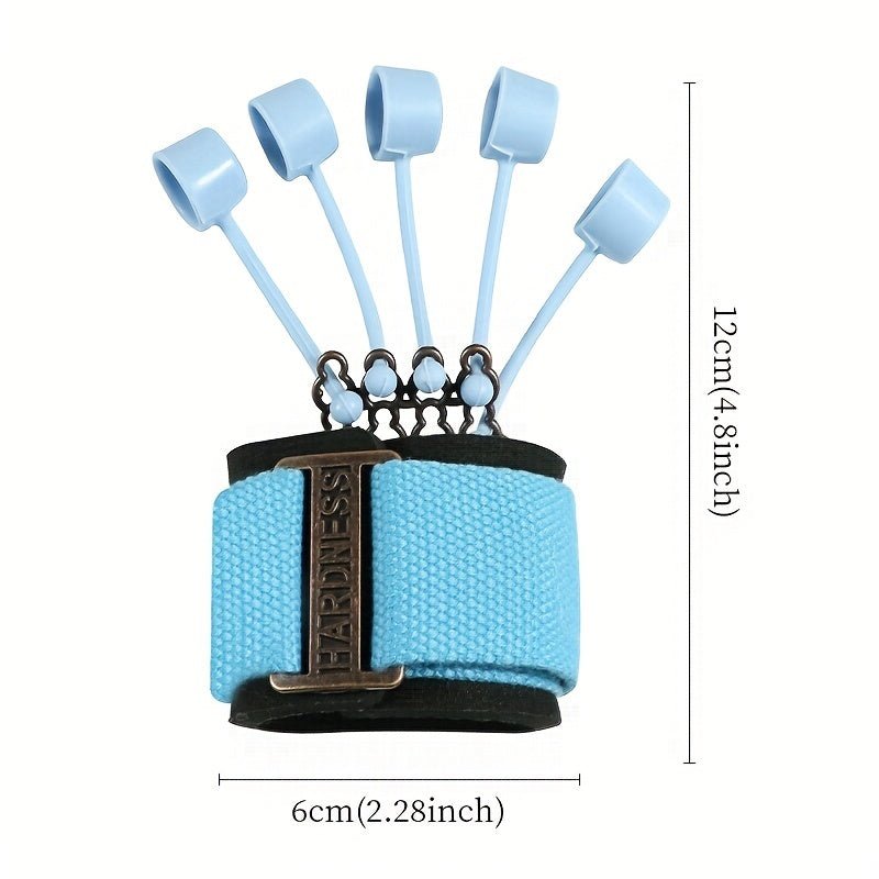 Silicone Polymer Finger Exerciser, Hand Strengthener, Uncharged Finger Flexibility Trainer, Blue - VibraStore