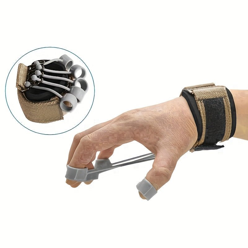 Silicone Polymer Finger Exerciser, Hand Strengthener, Uncharged Finger Flexibility Trainer, Blue - VibraStore