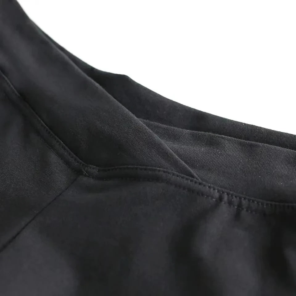 Simple Black Dance Fitness Running Ultra Short Sports Casual Shorts Female Summer Tight Low Waist Sexy Korean - VibraStore