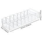 Soporte para esmalte de uñas con 8 ranuras, caja de rejilla acrílica transparente, soporte de exhibición de maquillaje para organizador de almacenamiento de cosméticos - VibraStore