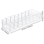 Soporte para esmalte de uñas con 8 ranuras, caja de rejilla acrílica transparente, soporte de exhibición de maquillaje para organizador de almacenamiento de cosméticos - VibraStore
