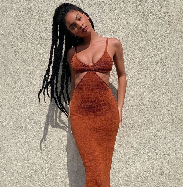 SpringSummer Amazon INS Sexy Elegant Sexy Strapless Dress Halter Dress - VibraStore