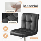 Square Cushion Bar Stool With Backrest - VibraStore