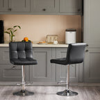 Square Cushion Bar Stool With Backrest - VibraStore
