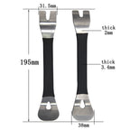 Stainless steel pry plate buckle driver for car modification removal of audio navigation center console interior door panel tool - VibraStore