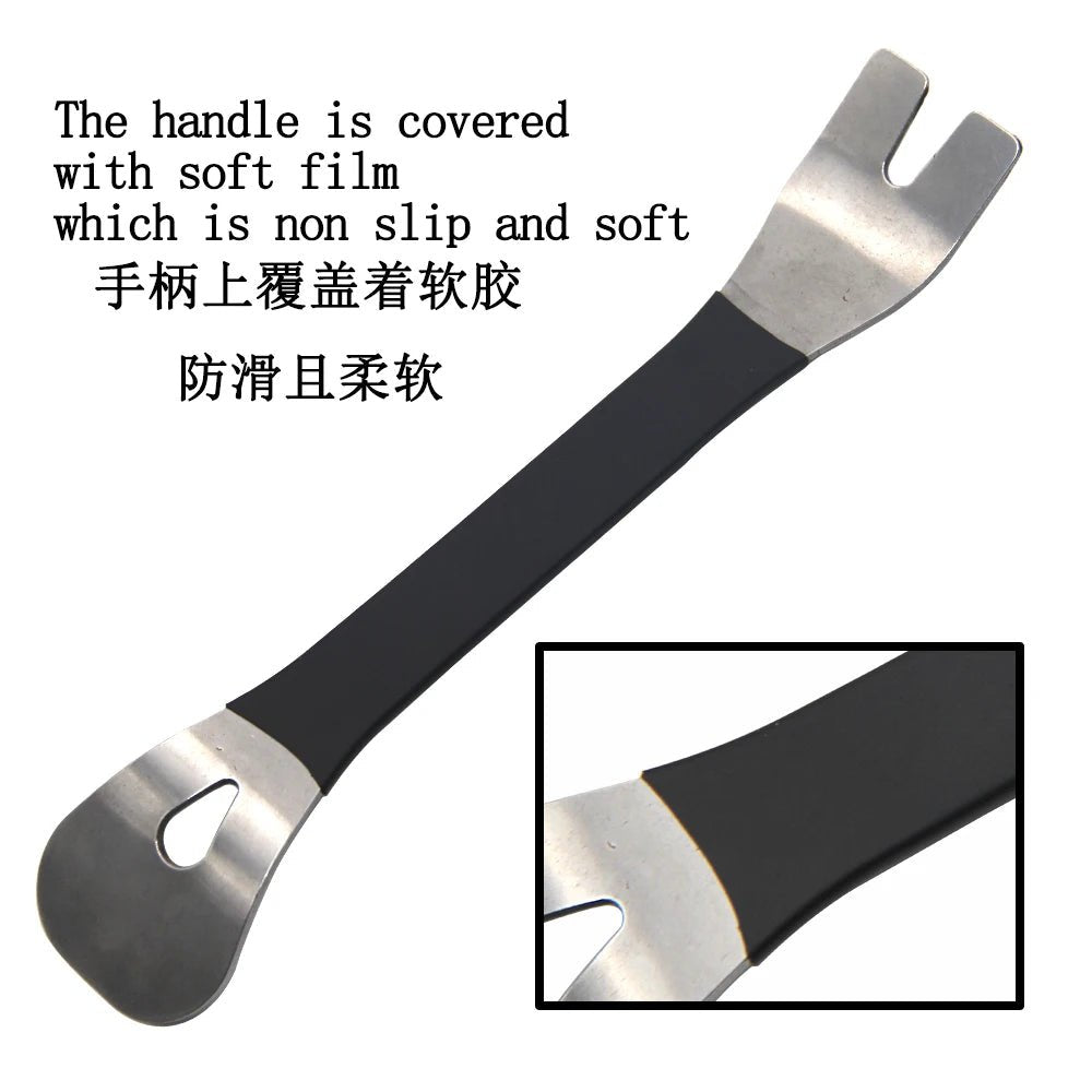 Stainless steel pry plate buckle driver for car modification removal of audio navigation center console interior door panel tool - VibraStore