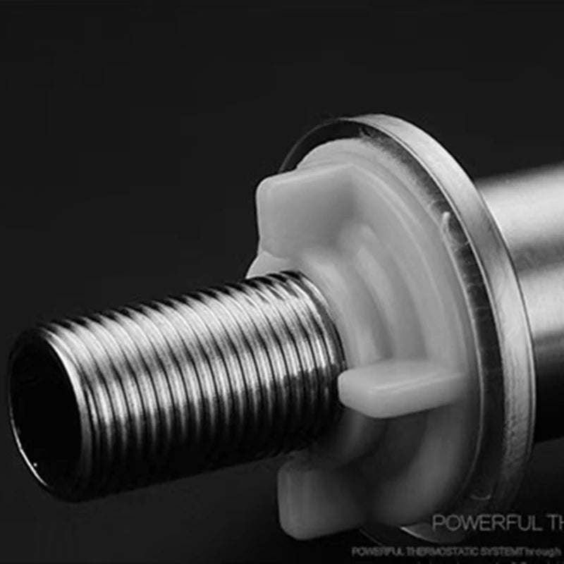 Stainless Steel Single Cold Water Tap Black Basin Fauct Silver Deck Mounted Lengthening and Raising Basin Sink Tap - VibraStore