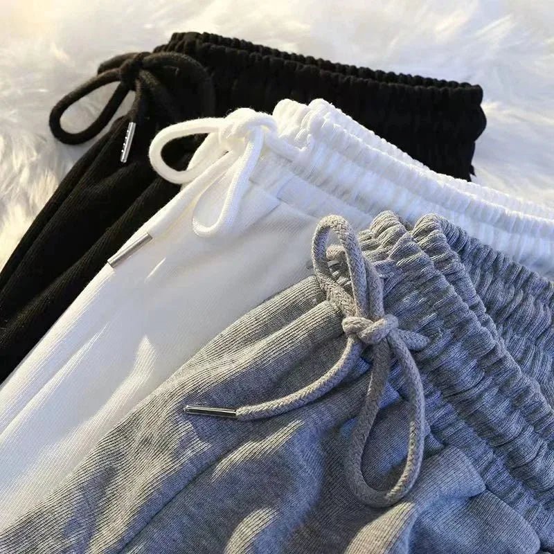 Striped Sports Shorts Women Korean Fashion Casual Mini Shorts Summer Simple Loose Wide Leg Shorts Ladies New - VibraStore