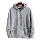 Sudaderas con capucha con cremallera para hombre,sudadera con capucha de manga larga, traje informal de moda para hombre, ropa deportiva holgada, Otoño e Invierno - VibraStore