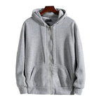 Sudaderas con capucha con cremallera para hombre,sudadera con capucha de manga larga, traje informal de moda para hombre, ropa deportiva holgada, Otoño e Invierno - VibraStore