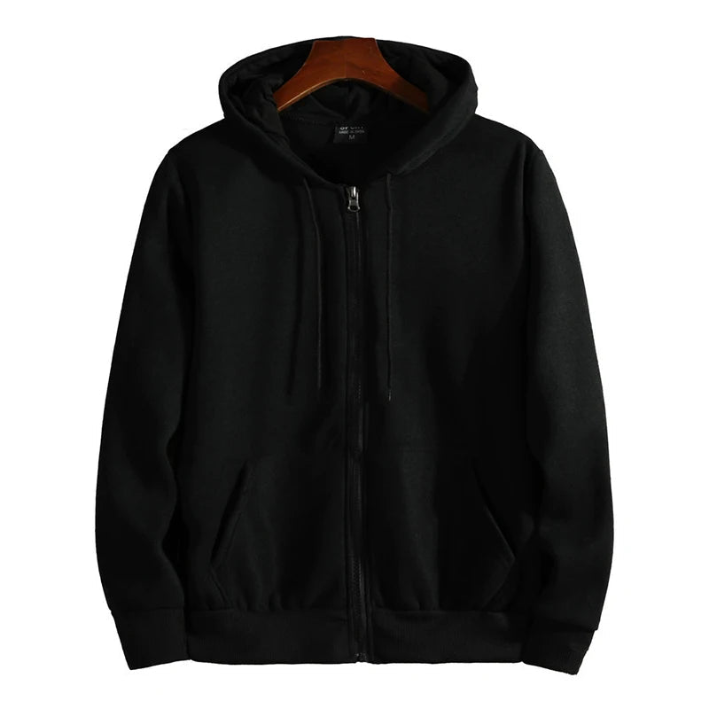 Sudaderas con capucha con cremallera para hombre,sudadera con capucha de manga larga, traje informal de moda para hombre, ropa deportiva holgada, Otoño e Invierno - VibraStore