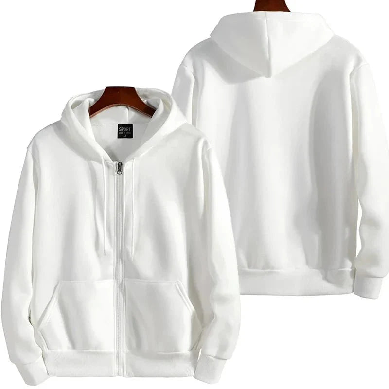 Sudaderas con capucha con cremallera para hombre,sudadera con capucha de manga larga, traje informal de moda para hombre, ropa deportiva holgada, Otoño e Invierno - VibraStore
