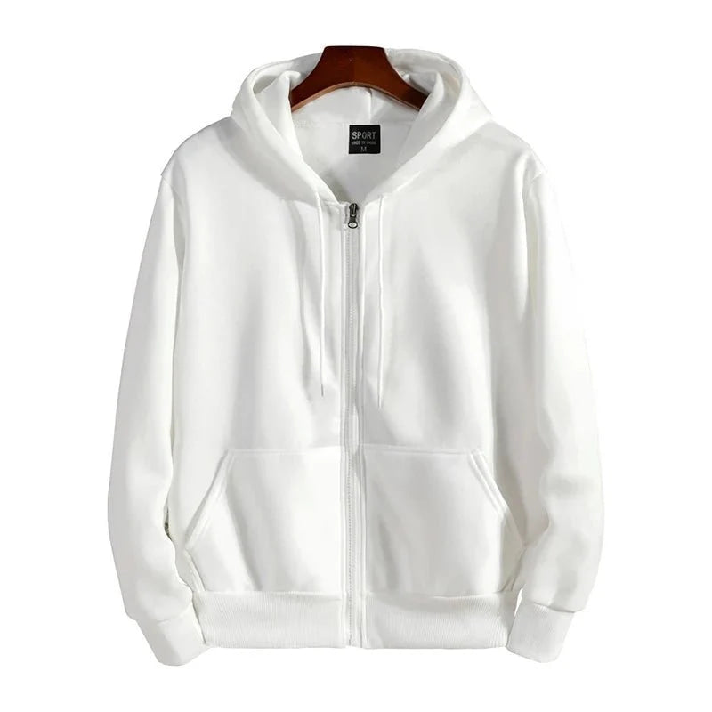 Sudaderas con capucha con cremallera para hombre,sudadera con capucha de manga larga, traje informal de moda para hombre, ropa deportiva holgada, Otoño e Invierno - VibraStore