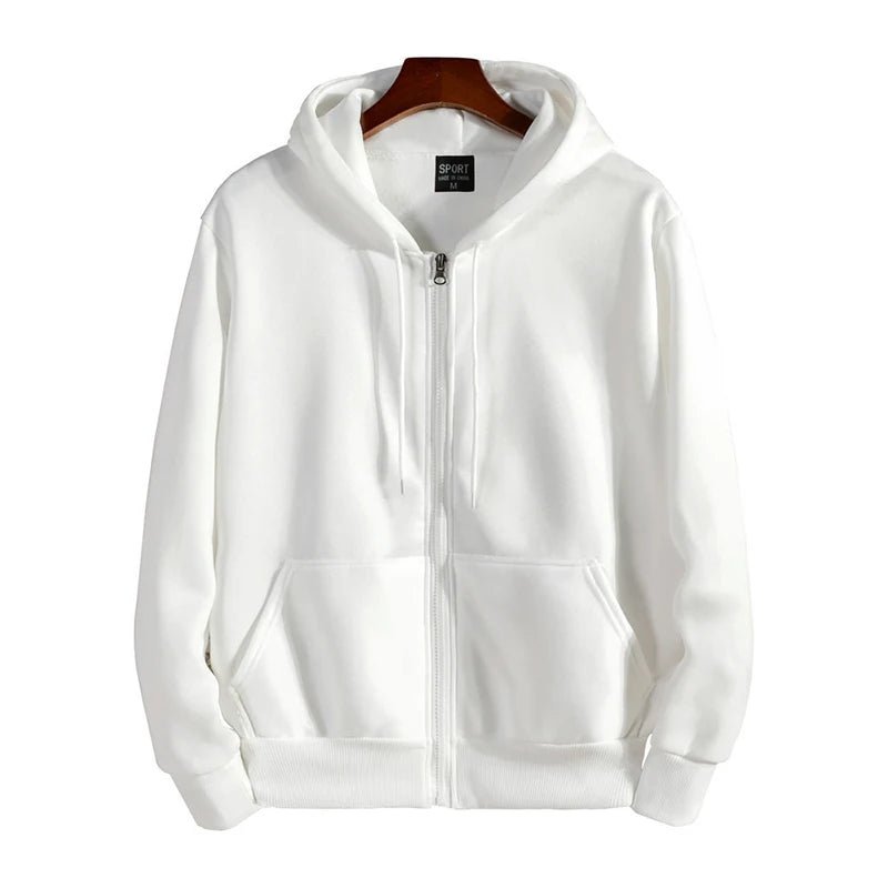 Sudaderas con capucha con cremallera para hombre,sudadera con capucha de manga larga, traje informal de moda para hombre, ropa deportiva holgada, Otoño e Invierno - VibraStore
