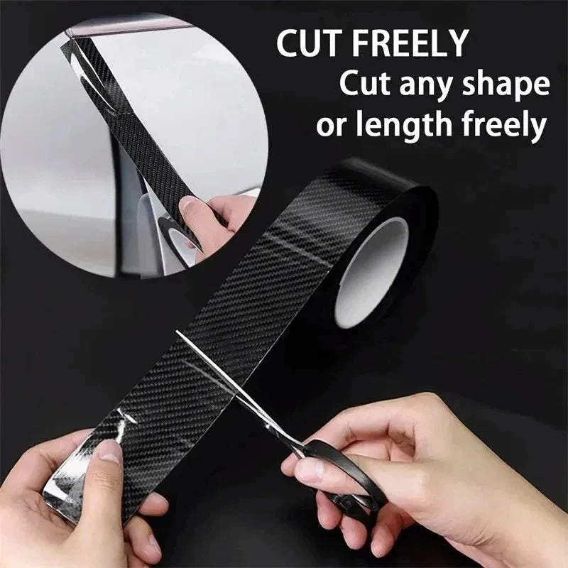 Super gloss black carbon fiber tape sticker Car sticker tape Waterproof film adhesive sealant DIY decal car motorcycle accessori - VibraStore