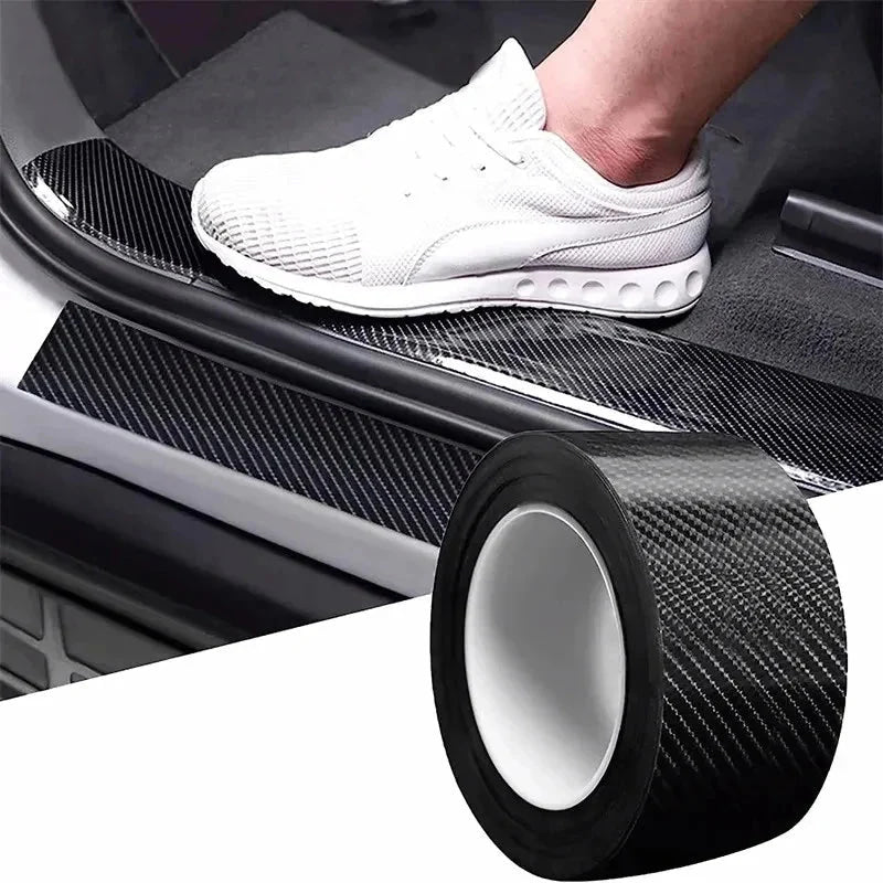 Super gloss black carbon fiber tape sticker Car sticker tape Waterproof film adhesive sealant DIY decal car motorcycle accessori - VibraStore