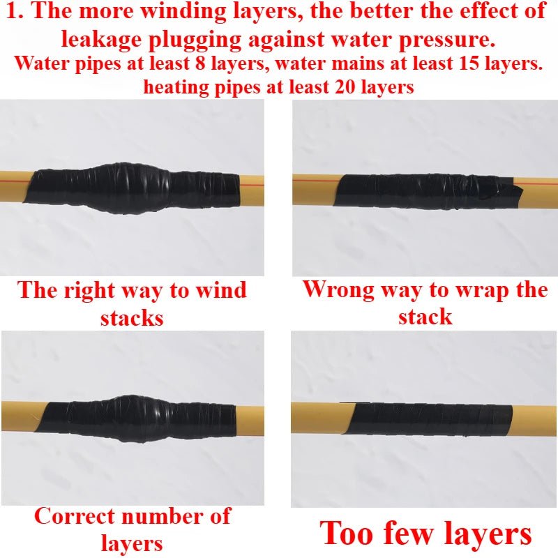 Super Strong Waterproof Stop Leaks Seal Repair Performance Silicone Adhesive Insulating Duct Tapes - VibraStore