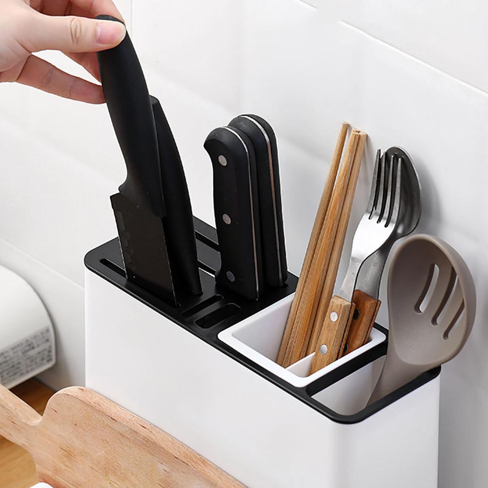 Tableware Storage Holders Kitchen Knife Plastic Storages Racks For Kitchen Convenience Cabinet Kitchen Gadgets - VibraStore
