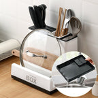 Tableware Storage Holders Kitchen Knife Plastic Storages Racks For Kitchen Convenience Cabinet Kitchen Gadgets - VibraStore