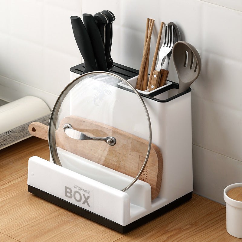 Tableware Storage Holders Kitchen Knife Plastic Storages Racks For Kitchen Convenience Cabinet Kitchen Gadgets - VibraStore
