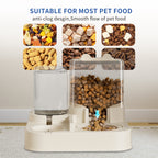 Transparent And Visible Pet Feeding And Drinking Dispenser, Automatically Refilling Food And Water, Caring For Every Moment, Allowing Owners To Travel Easily And Pets To Enjoy Worry Free Eating - VibraStore