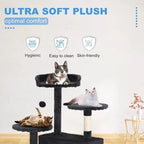 Tree 54in Tower Multi - Level Durable Scratching Post & Cozy Fun Jumping Platform Space Saving Condo Pet P - VibraStore