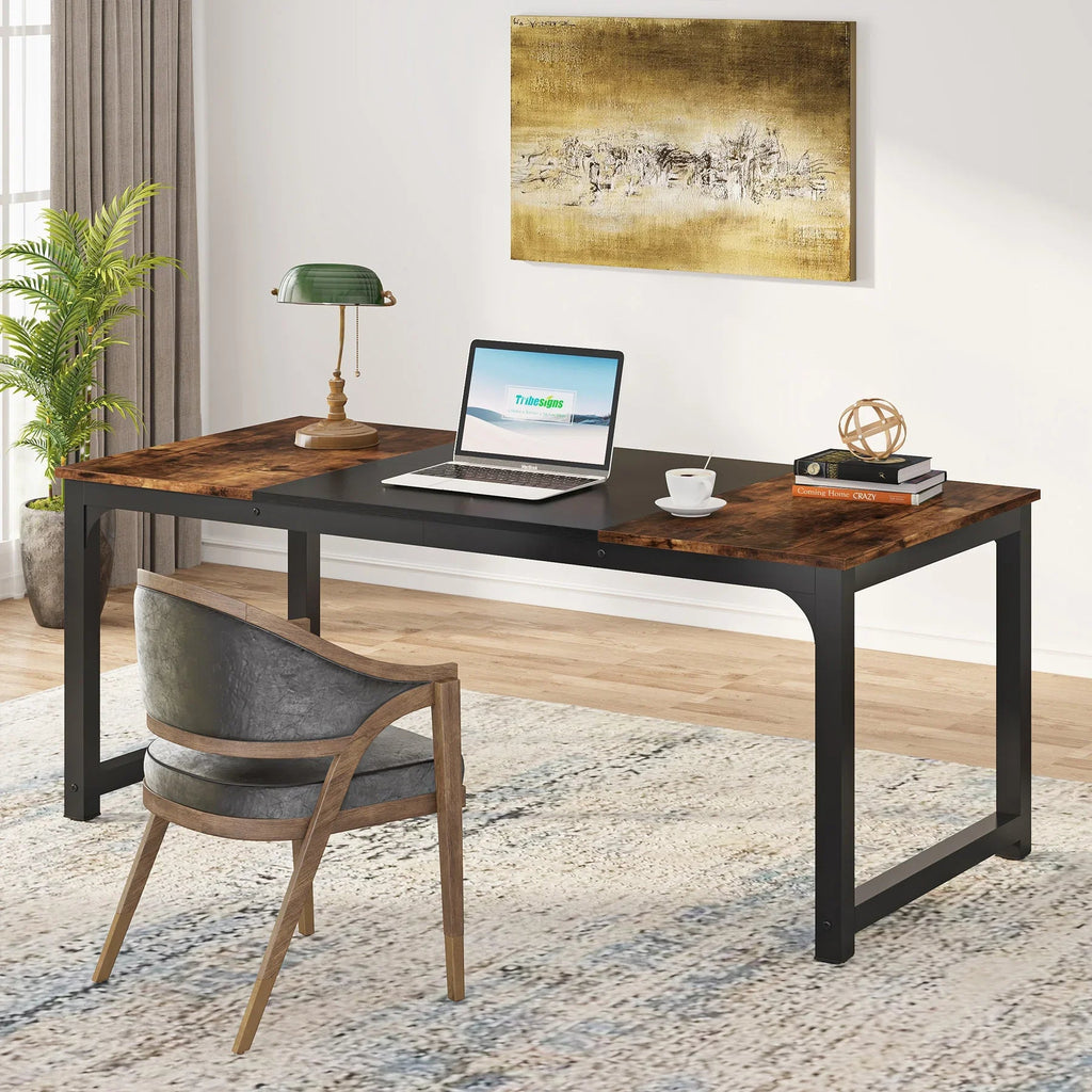 Tribesigns Large Office Desk Computer Table Study Writing Desk Workstation for Home Office Modern Computer Desk - VibraStore