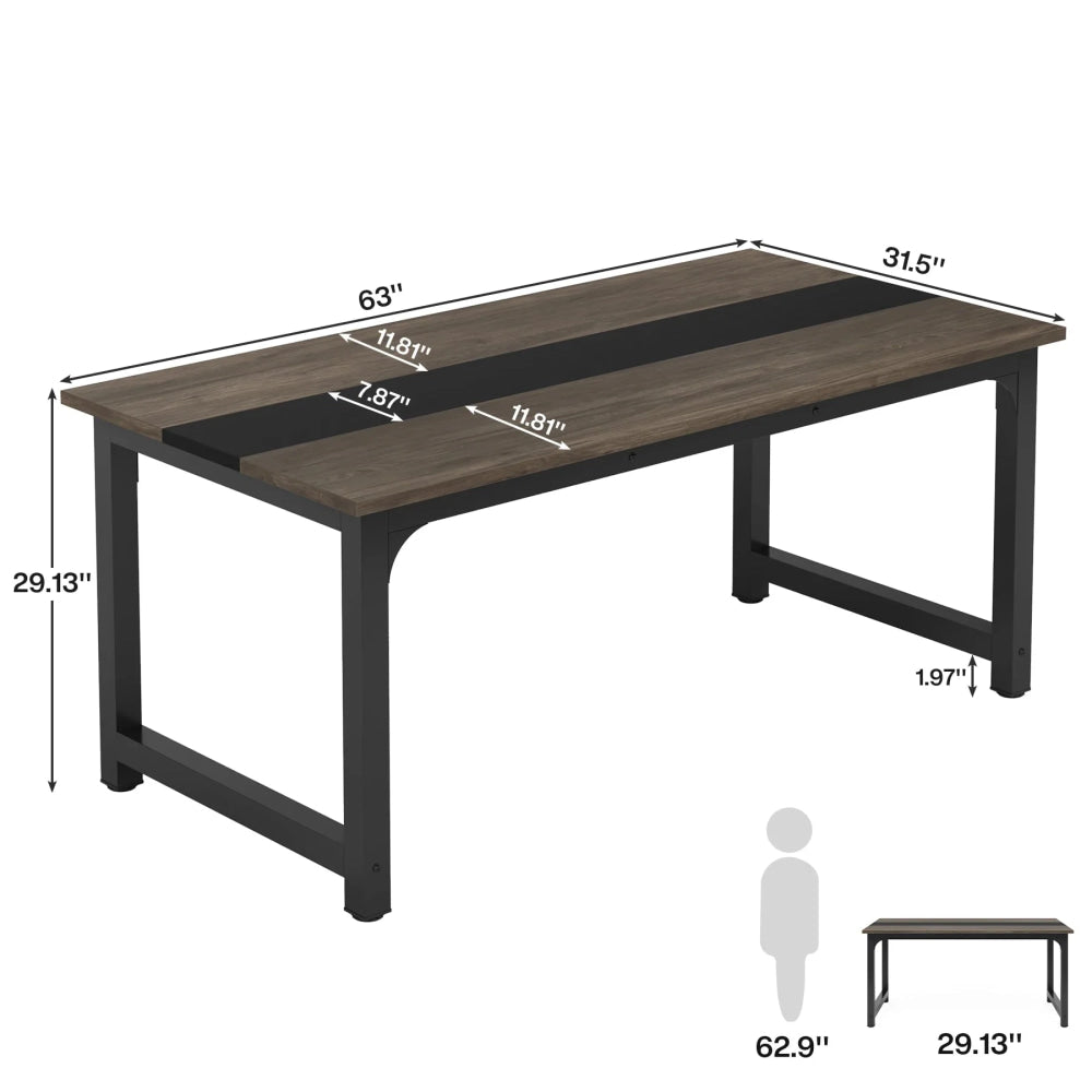 Tribesigns Large Office Desk Computer Table Study Writing Desk Workstation for Home Office Modern Computer Desk - VibraStore