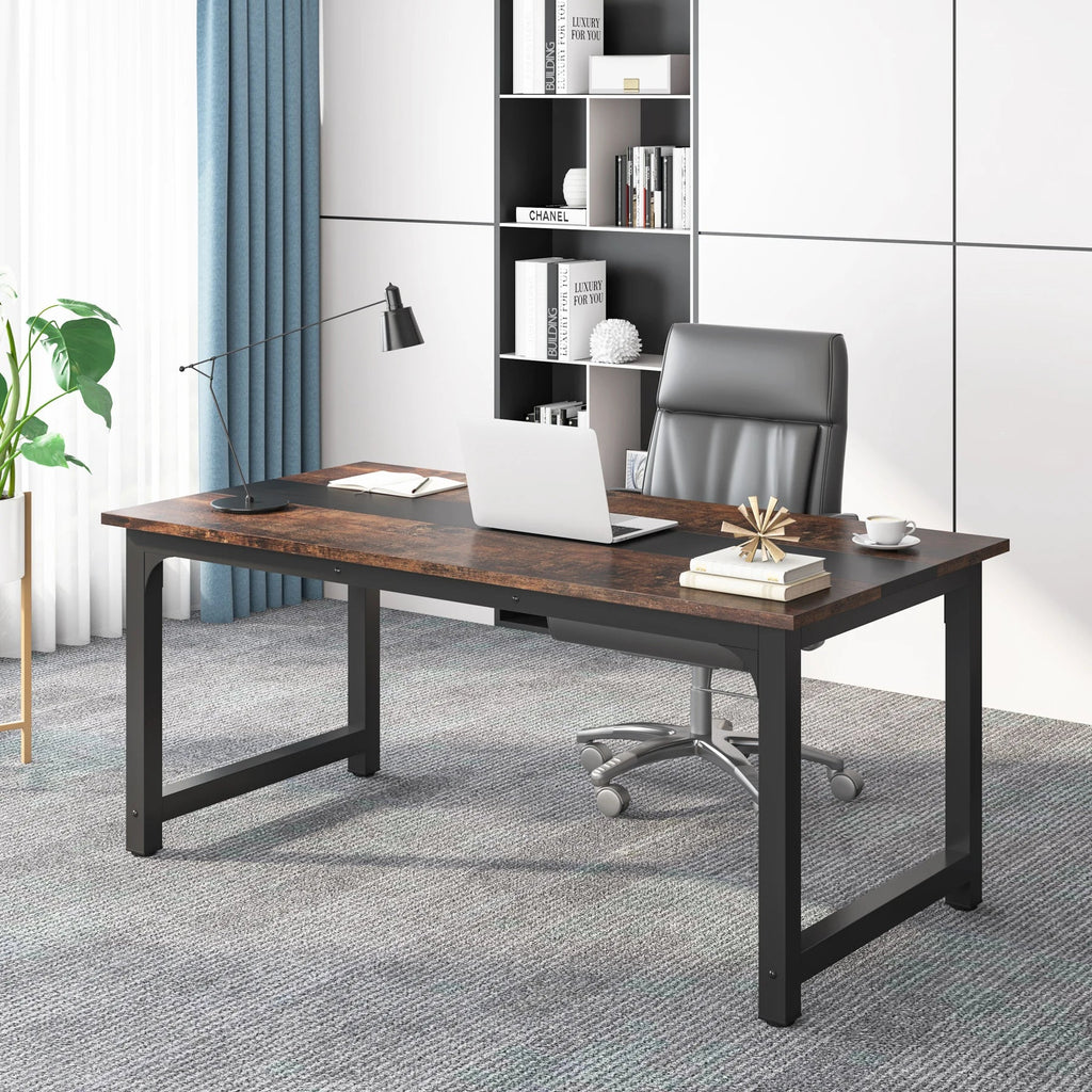 Tribesigns Large Office Desk Computer Table Study Writing Desk Workstation for Home Office Modern Computer Desk - VibraStore