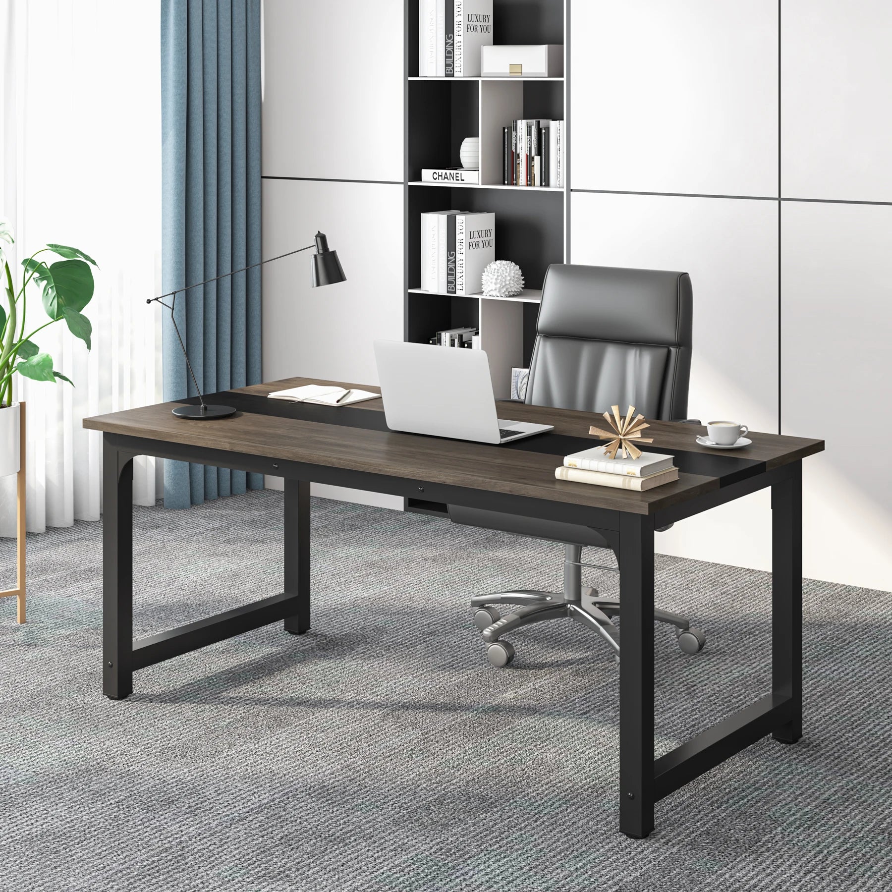 Tribesigns Large Office Desk Computer Table Study Writing Desk Workstation for Home Office Modern Computer Desk - VibraStore