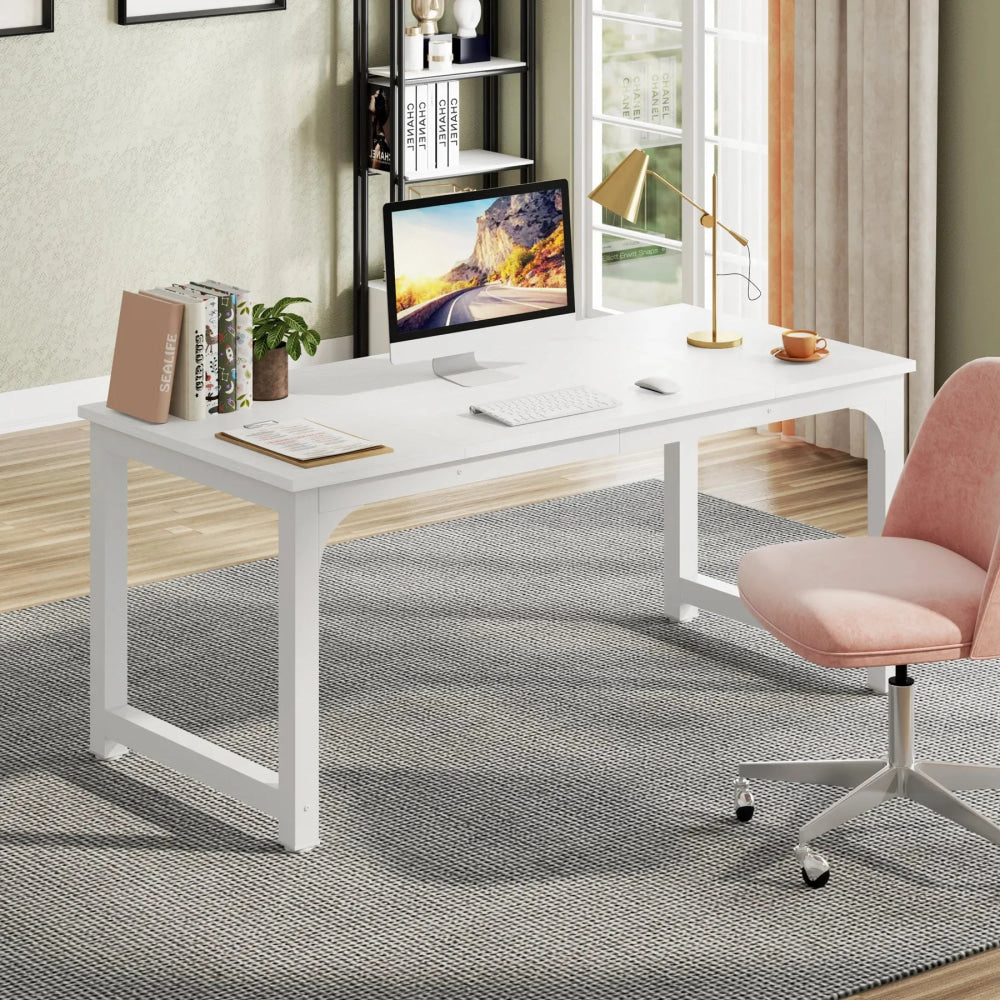 Tribesigns Large Office Desk Computer Table Study Writing Desk Workstation for Home Office Modern Computer Desk - VibraStore