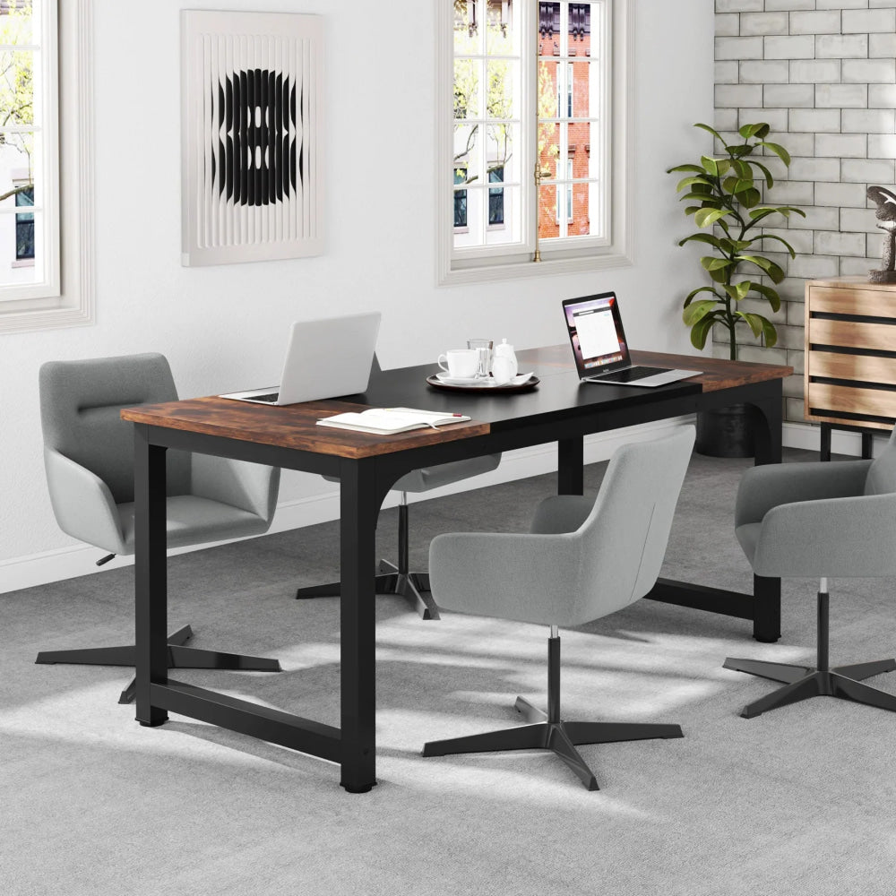 Tribesigns Large Office Desk Computer Table Study Writing Desk Workstation for Home Office Modern Computer Desk - VibraStore