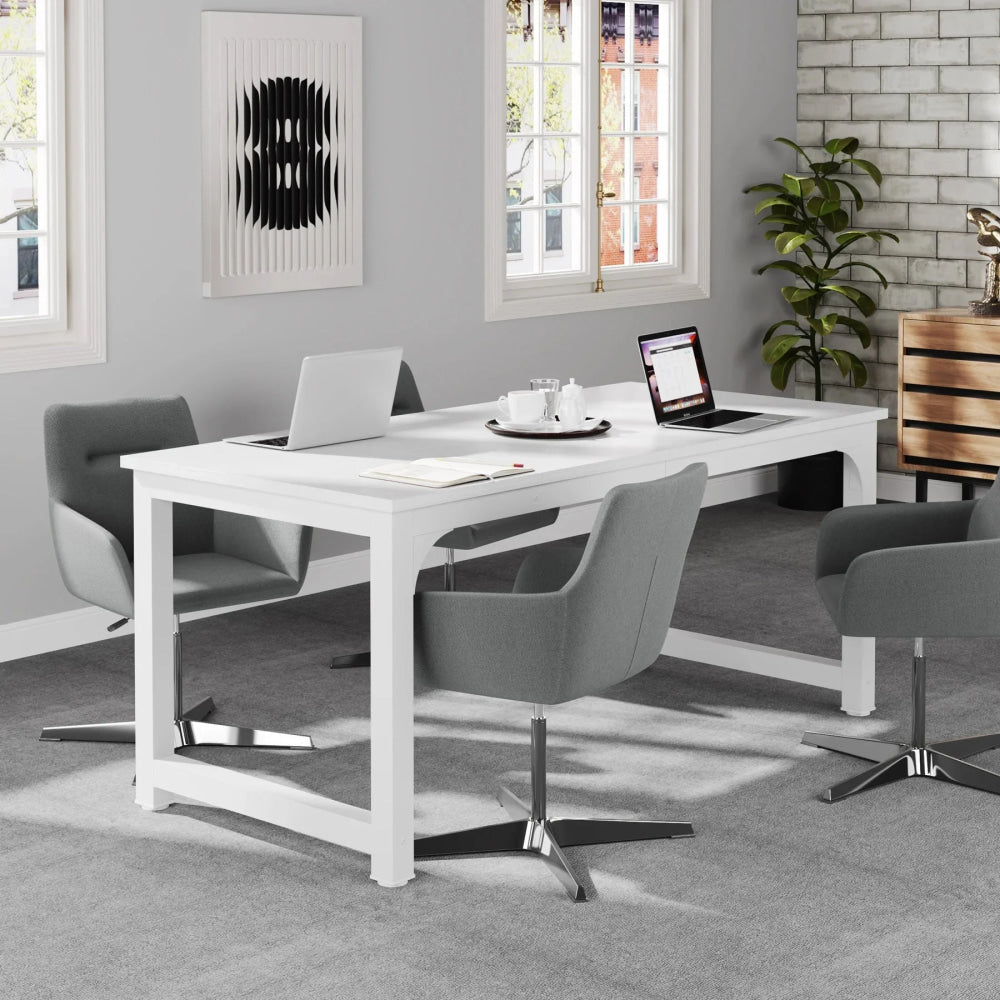 Tribesigns Large Office Desk Computer Table Study Writing Desk Workstation for Home Office Modern Computer Desk - VibraStore