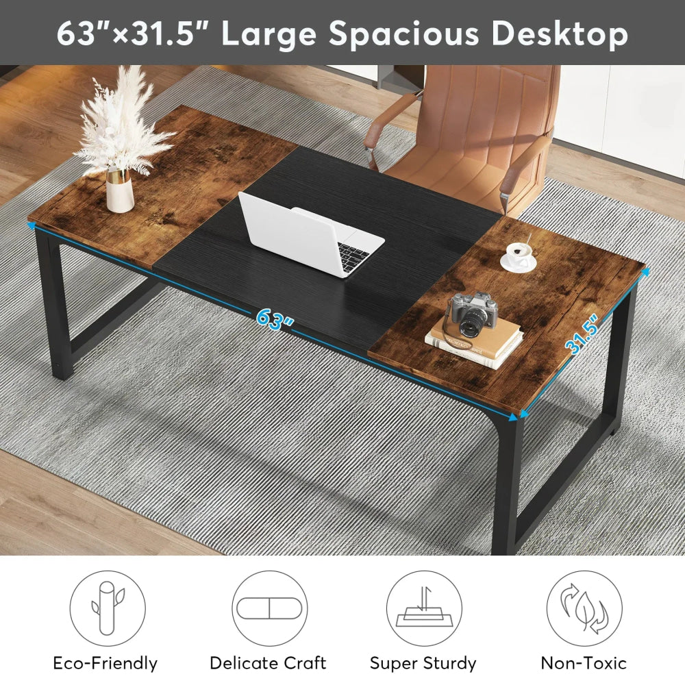 Tribesigns Large Office Desk Computer Table Study Writing Desk Workstation for Home Office Modern Computer Desk - VibraStore