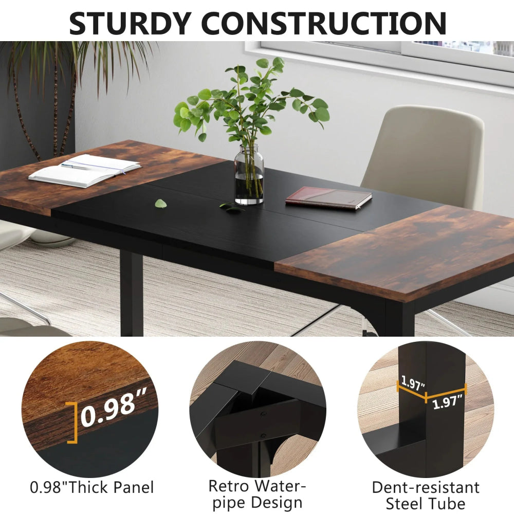 Tribesigns Large Office Desk Computer Table Study Writing Desk Workstation for Home Office Modern Computer Desk - VibraStore