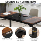 Tribesigns Large Office Desk Computer Table Study Writing Desk Workstation for Home Office Modern Computer Desk - VibraStore
