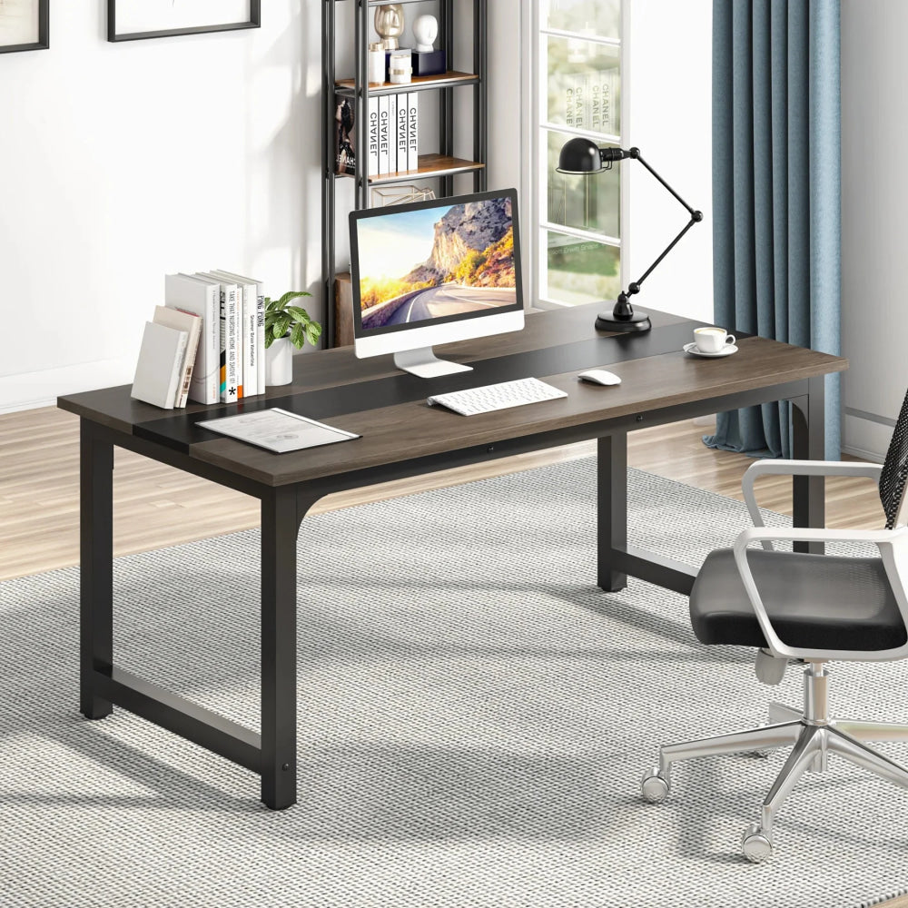 Tribesigns Large Office Desk Computer Table Study Writing Desk Workstation for Home Office Modern Computer Desk - VibraStore